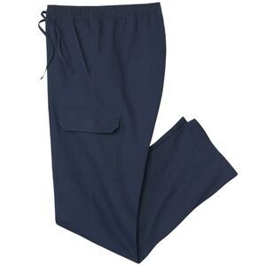 Atlas For Men Mens Relaxed Fit Cargo Pants / Navy